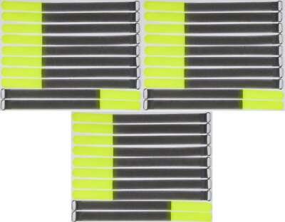 30 x Hook and Loop Cable Ties FK 30cm x 20mm Neon Yellow Hook and Loop Tapes Cable Hook and Loop
