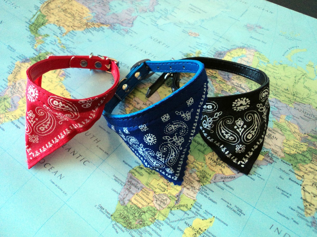 1x Trendy Cute Pet Bandanna Collar Small Dog Cat Neck Strap Scarf - Main Image