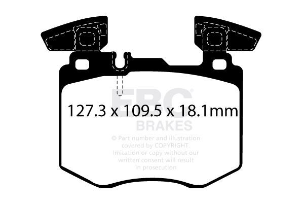 EBC DP62408  Greenstuff Brake Pad Set