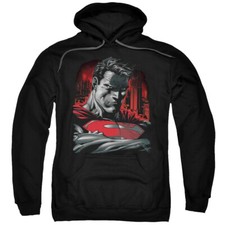 SUPERMAN MAN OF STEEL Licensed Adult Hooded Sweatshirt Hoodie SM-5XL