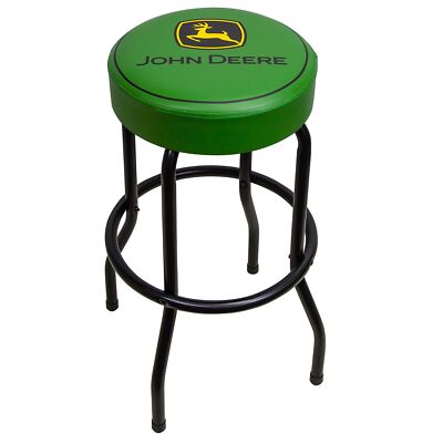 Plasticolor 004792R01 John Deere Logo Garage and Game Room Stool with Matte G...
