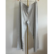 Skims Cotton Rib Pant in Light Heather Grey, Size X-Large
