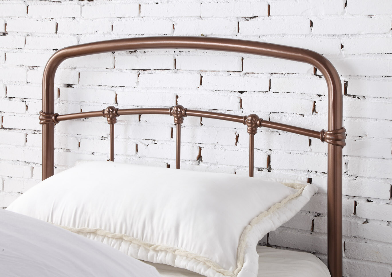 Luxury Rose Gold Copper Metal Bed Frame Antique Style Single Double