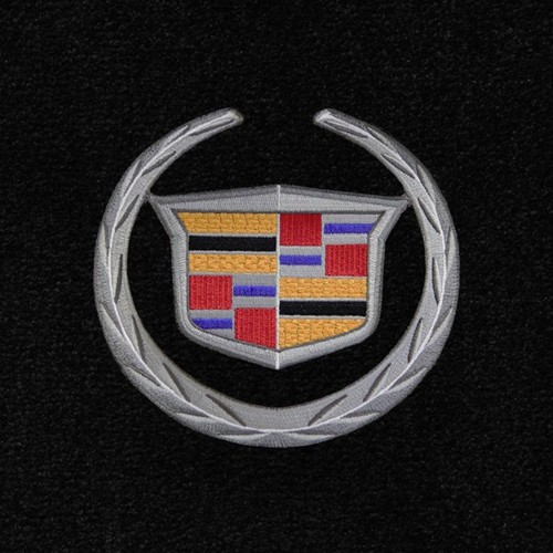 NEW! BLACK FLOOR Mats 2011-2014 Cadillac CTS Coupe Silver Crest logo on all 4 - Picture 8 of 12
