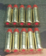 38 SPECIAL SNAP CAPS  SET OF 10, RED AND BRASS, REAL 125gr WEIGHT!!!