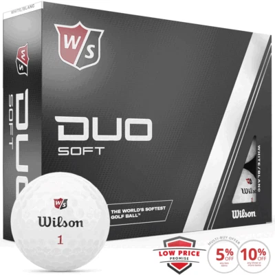 WILSON STAFF 2023 DUO SOFT 2,5 GOLFBÄLLE/WEISS/MEHRFACHKAUFANGEBOTE!!!!!!