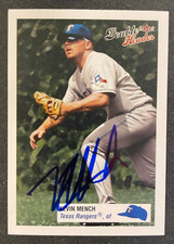 2003 Fleer (Double Header) SIGNED: Kevin Mench, RANGERS #106