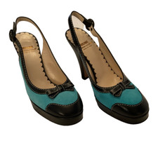 Moschino CHEAPANDCHIC blue platform heels EU37 US7