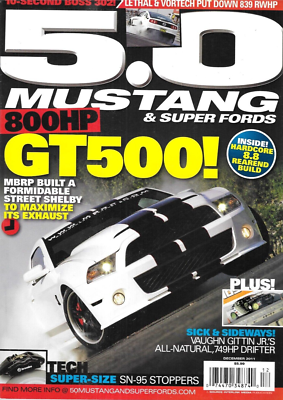 #ad 5.0 Mustang And Super Fords Auto Magazine GT500 Fox Coupe Tech Hook 2011 $11.48