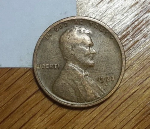 1923-S Lincoln Wheat Cent VF Semi Key Date