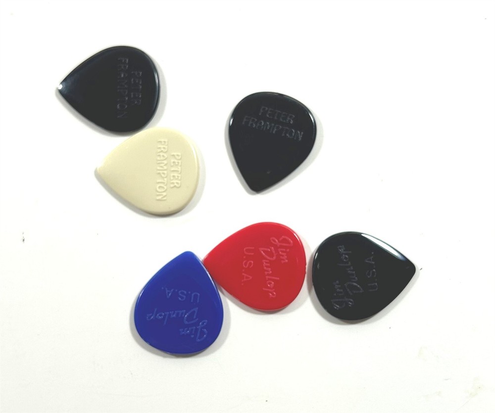 Dunlop Peter Frampton Vintage Jazz Teardrop Guitar Picks 6-Pack  