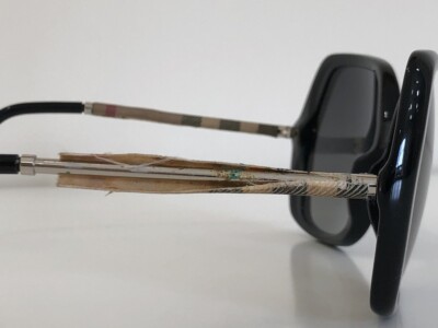 Burberry B 4122 3001/T3 Square Black Gray Sunglasses 60-16  display picture 1
