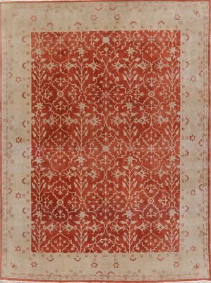 Vintage Vegetable Dye 8x10 Egyptian Oushak Oriental Area Rug Wool Hand-Knotted