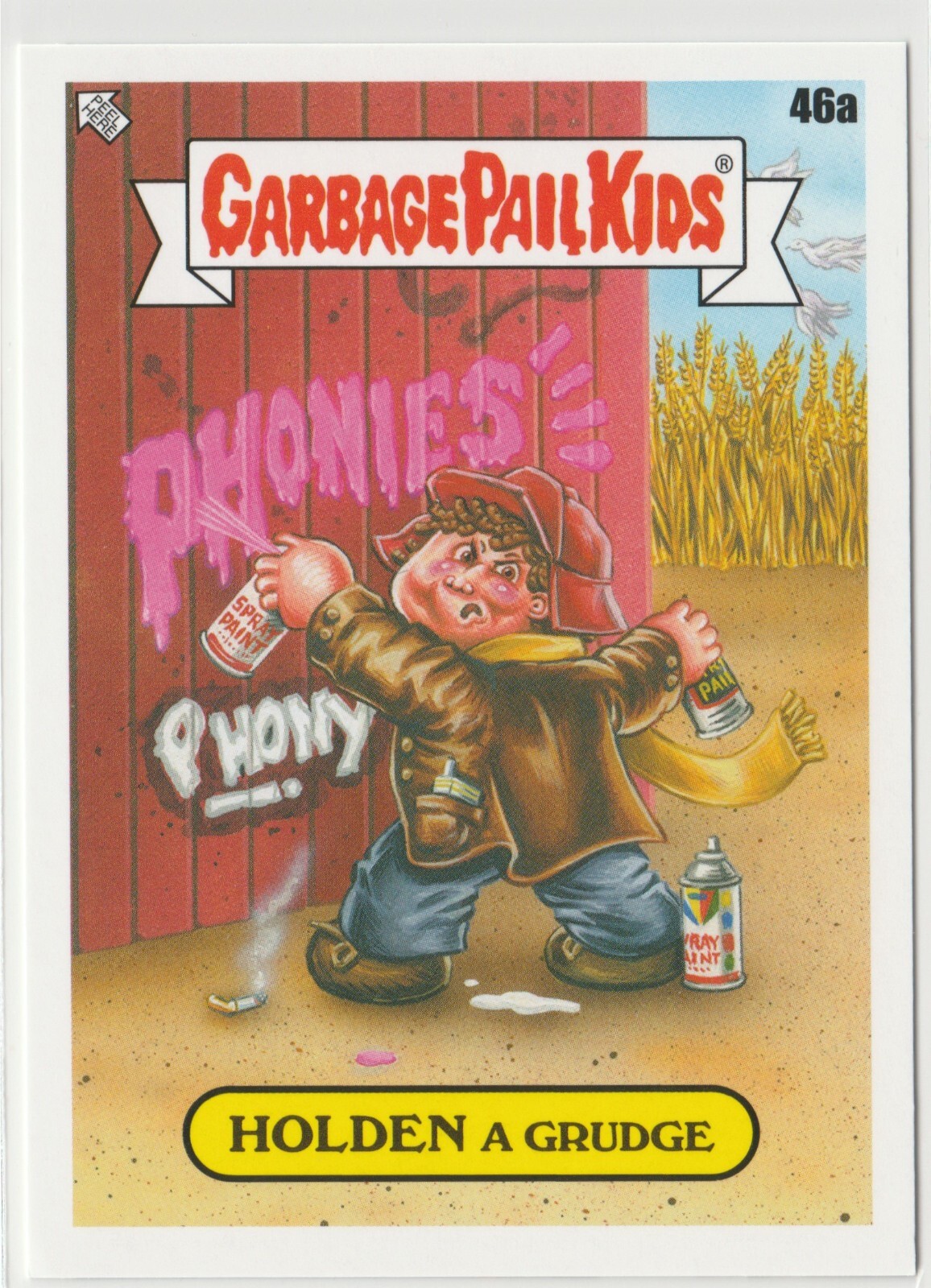 Holden A Grudge #46a Garbage Pail Kids GPK 2022 Book Worms Trading Card