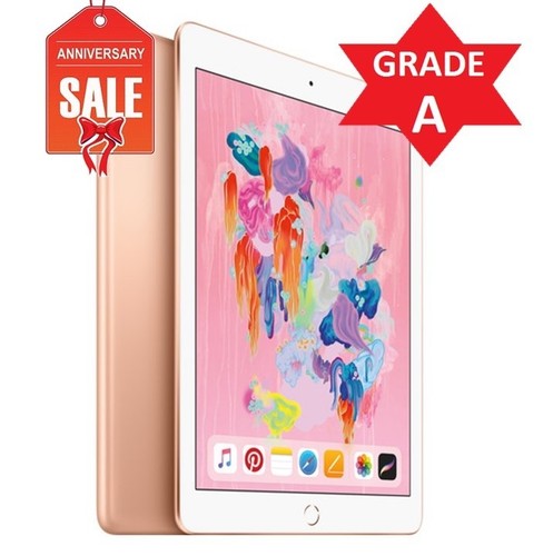 Apple iPad 6th gen 2018, 32GB WiFi + Cellular Unlocked 9.7" GOLD GRAY SILVER - Picture 8 of 8