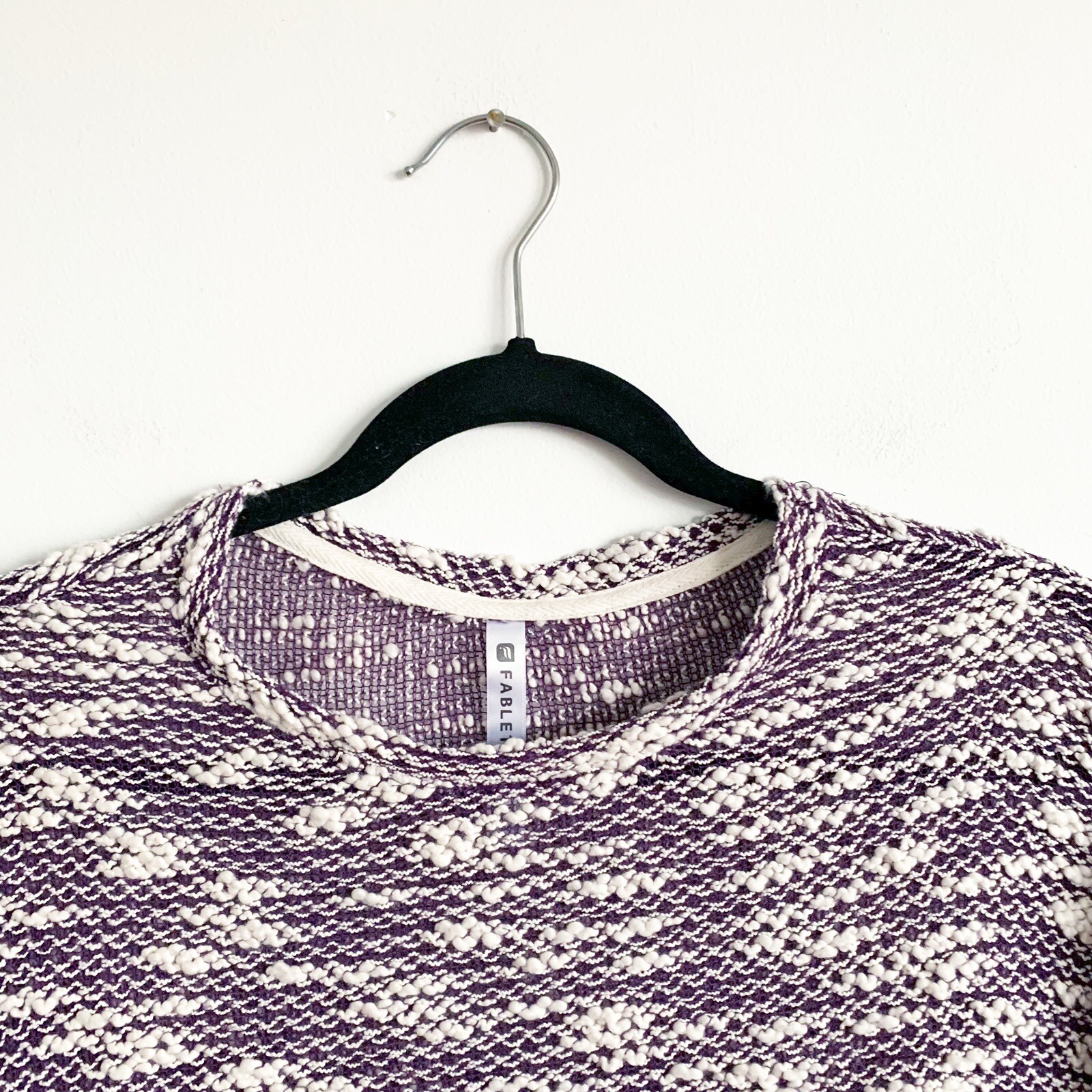 Fabletics Juliette Eggplant Pullover Sweater Purp… - image 4