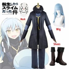 That Time I Got Reincarnated As A Slime Rimuru Tempest Cosplay Costume Boots Wig