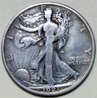 1921 D WALKING LIBERTY HALF DOLLAR****XF++**KET DATE IN SERIES**RARE**NR #63631
