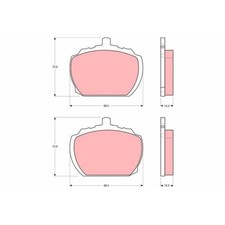 Plaquette de frein Rover 2300