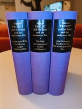 3 x Buch Marcel Proust Auf der Suche nach der verlorenen Zeit Suhrkamp 1976