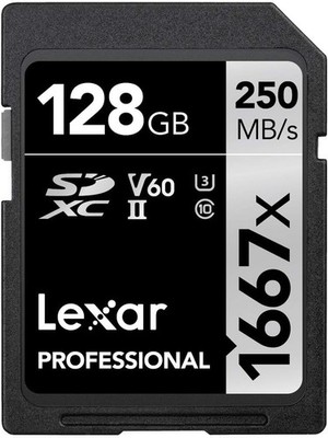 Lexar Professional 1667x SD Karte 128GB, Speicherkarte SDXC UHS-II, Bis zu 250