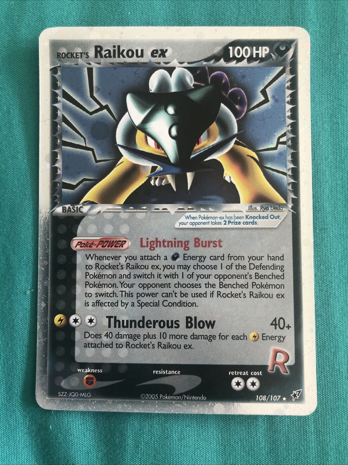 Rocket's Raikou ex 108/107 Deoxys Holo