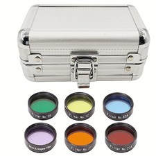 New 1.25" Telescope Eyepiece Filter Set Accessories Filters Kit with Storage Box