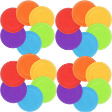 Kids Flying Disc 7 Inch Silicone Flying Disks Bulk for Children Dog Outdoor Back