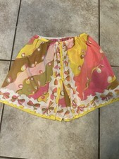 Emilio Pucci pantaloncino vintage Formfit Rogers spiaggia floreale S Xs plissettato 