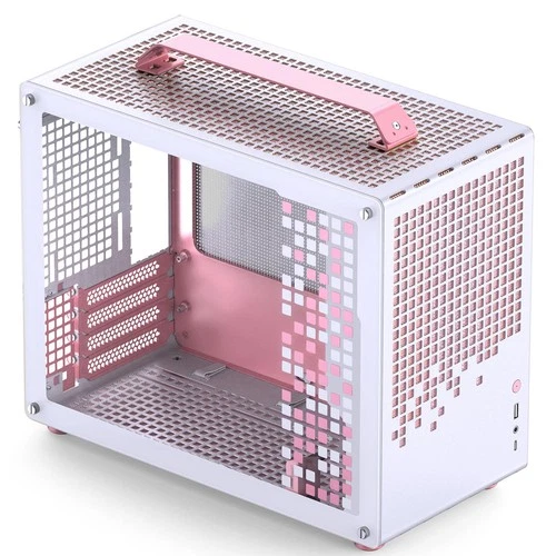JONSBO/JONSPLUS Z20 Pink/White Micro-ATX Mini Tower Pc Case,with