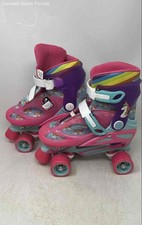 Roller Derby Kids 17122 Pink Unicorn 2-In-1 Roller And Inline Skates Size 3-6
