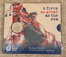 2015 UK £2 coin The Royal Navy Sealed Royal Mint  Brilliant Uncirculated Pack - Available on eBay
