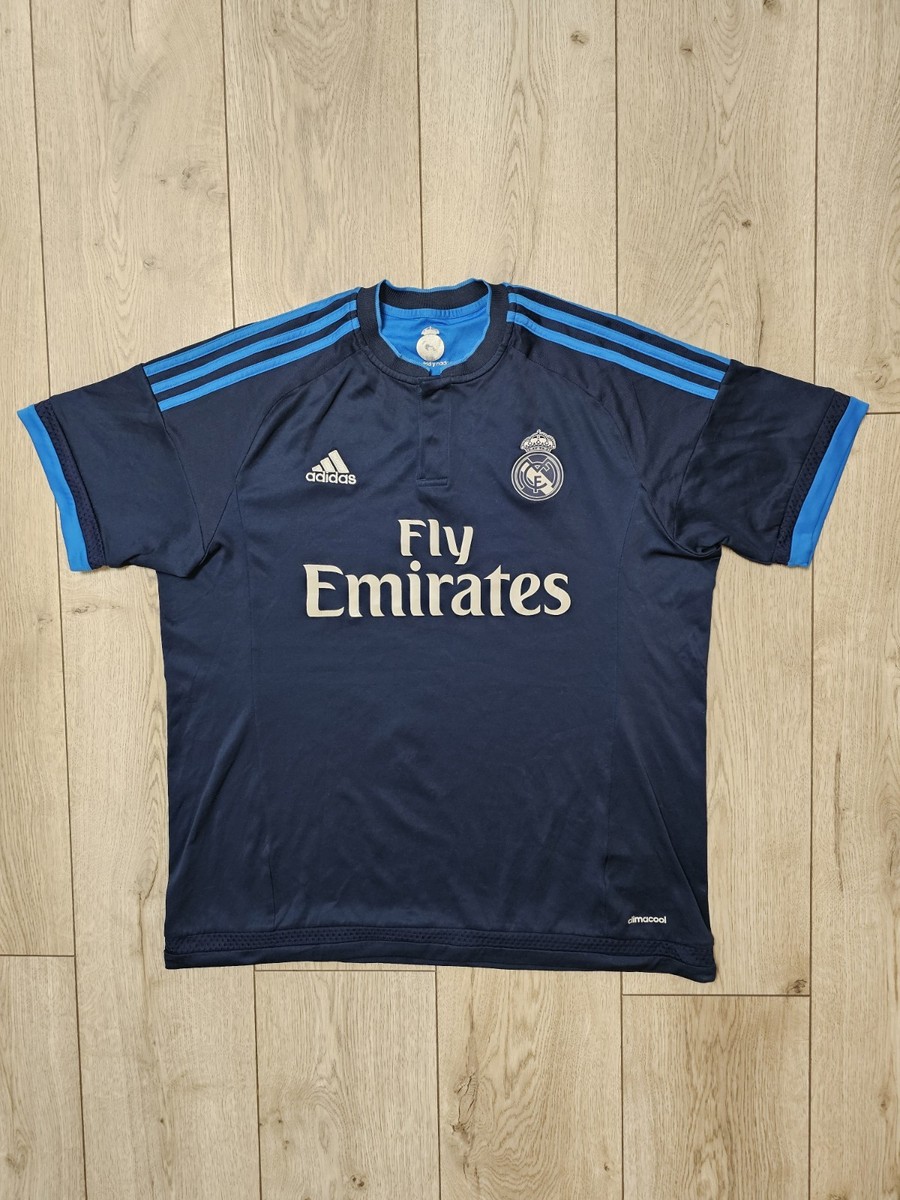 REAL MADRID 2015 2016 THIRD RARE FOOTBALL SHIRT SOCCER JERSEY L
