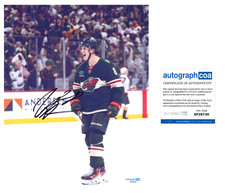 Zeev Buium 'Minnesota Wild' Signed 8x10 Photo ACOA NHL Vancouver Canucks