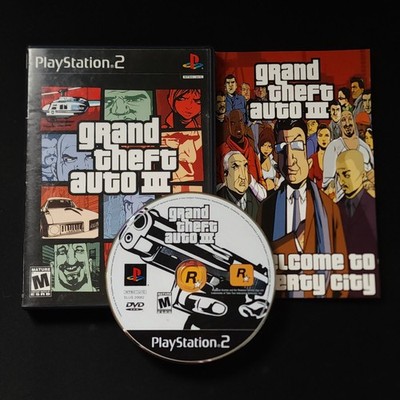 Grand Theft Auto III GTA 3 PS2 PlayStation 2 Game CIB Complete Manual NO Map