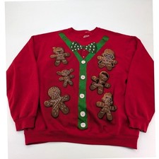 Star Wars Ugly Sweater Sweatshirt Size XL Gingerbread Vader Yoda Chewbacca