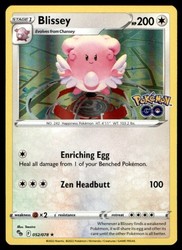 Blissey 052/078 Pokemon GO Holo Rare