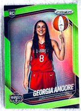 2025 WNBA Prizm Lime Green ๐ข GEORGIA AMOORE ๐ฅ 91/225 Mystics #140 ROOKIE