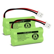 Cordless Phone Batteries BT183342 2.4V 600mAh 2 Pack Fits VTech CS6114