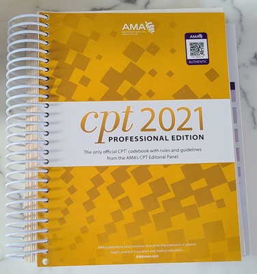 CPT 2021 Professional Edition by American Medical Association Codebook AMA
