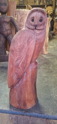 Kettensäge Schnitzerei Eule Holz Haus Garten Skulptur Deko tolles Weihnachtsgeschenk 
