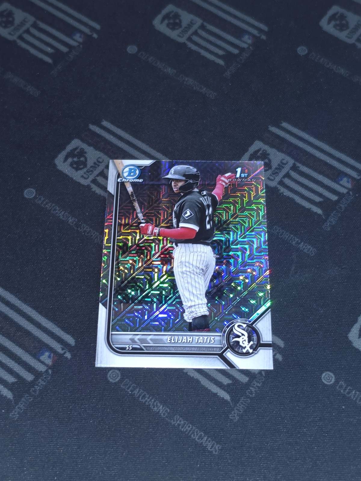 2022 Bowman - Chrome Prospects Elijah Tatis #BCP-23 Mojo Refractor (RC)