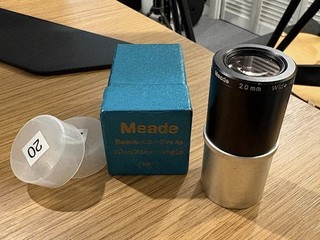 Meade Research Grade Wide Angle 20mm Eyepiece 1.25” Barrel JAPAN