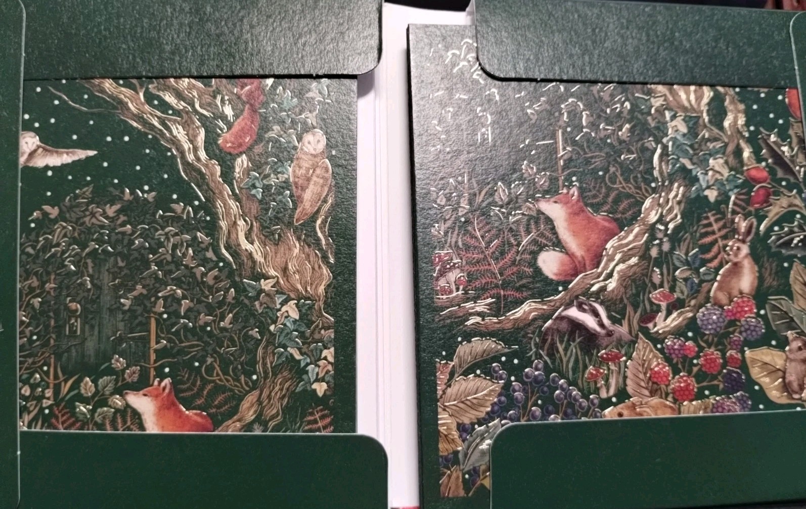 The Art File LUXURY CHRISTMAS CARDS FESTIVE NUTCRACKER GLAM TREE BOW NEW Box 16