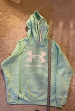 Under Armour UA Rival Fleece Hoodie Mint/White 1356318 Woman  s XXL NWOT