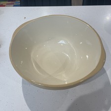 Vintage earthenware mixing bowl Cloverleaf Pottery - Approx 30cm 210oz VGC