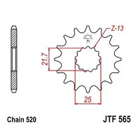Ritzel Antriebsritzel 15-ZäHne 520-Teilung FüR Kawasaki KX 250 R Bj. 2005-2008