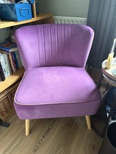 Purple Velvet Feature Chair - Perfect Condition. Only Used For A Short While.