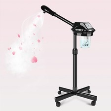 Takeashine Professional Facial Steamer on Wheels, Face Spa Extra Large, Black