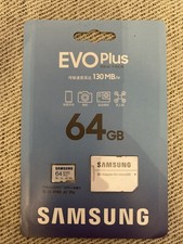 Samsung EVO Plus 64GB Micro SDXC UHS-1 Memory Card with Adapter